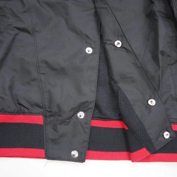 Nike Air Jordan Retro 1 Woven Jacket Black Red Men Basketball - Picture 10 of 11